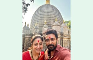 Visita del templo de Jyotika -Suriya – Películas de Rediff.com