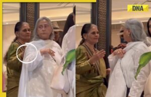 Jaya Bachchan se enoja después de que la mujer le toca el hombro, pide una foto en la reunión de oración de Manoj Kumar