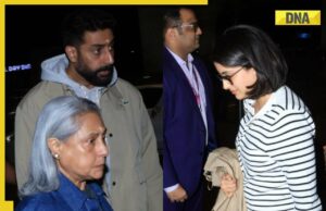 Abhishek Bachchan sale de Mumbai con mamá Jaya Bachchan, sobrina Navya Nanda; Los fanáticos preguntan 'dónde está Aishwarya, Aaradhya'