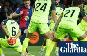 Fútbol europeo: Dani Olmo extiende la ventaja de La Liga del Barça a siete puntos | Fútbol de clubes europeos
