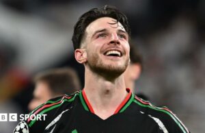 Declan Rice: Arsenal Star Cements Place como uno de los mejores centrocampistas del mundo en victoria sobre el Real Madrid