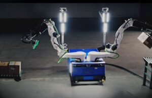El primer robot industrial superhumanoide industrial con IA con IA