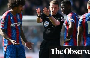 Bournemouth Falter en Race for Europe como Draw de Raspe Crystal Palace de 10 hombres | Liga Premier