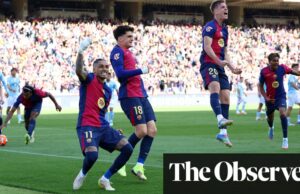 Fútbol europeo: el Barcelona deja tarde para ganar el thriller de siete goles Celta | Fútbol de clubes europeos