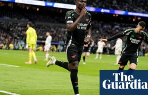 Saka y Martinelli Fire Arsenal para durar cuatro después de la famosa victoria en el Real Madrid | Liga de Campeones