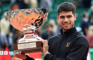 Monte Carlo Masters: Carlos Alcaraz vence a Lorenzo Musetti para ganar el título por primera vez