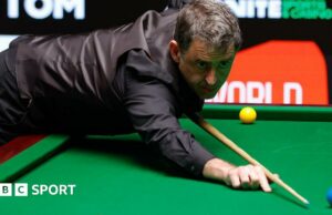 Campeonato mundial de billar: Ronnie O'Sullivan tiene liderazgo sobre Ali Carter