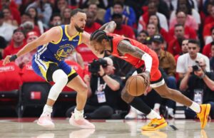 Baloncesto de Nebraska representado por Stephen Curry en playoffs de la NBA