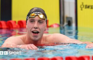 Campeonato de natación irlandés: Daniel Wiffen gana el tercer oro en un estilo libre de 1500m, pero pierde el récord de Bobby Finke