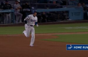 Shohei Ohtani de los Dodgers aplasta un jonrón solitario contra las rocas