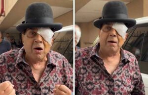 Dharmendra interactúa con paparazzi después de la cirugía ocular; Asegura a los fanáticos de su buena salud: Bollywood News
