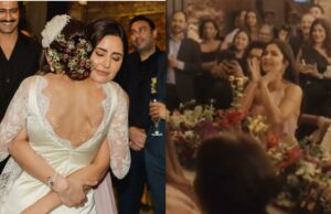Katrina Kaif gritando 'Kiss Kiss' en video invisible de la boda de Karishma Kohli