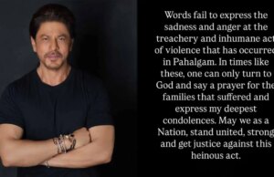 Shah Rukh Khan llama a Pahalgam Terror Attack como un “acto inhumano y atroz”
