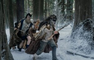 Actriz de chicas de pit 'Yellowjackets' en la filmación de la escena piloto “Full Circle”