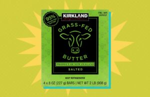 ¿Quién fabrica mantequilla de hierba de Kirkland Signature?