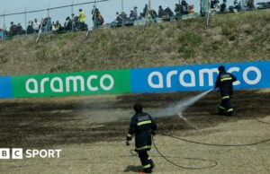 Gran Premio japonés: Grass dispara nuevamente la práctica de interrupción como Lando Norris más rápido en la práctica final