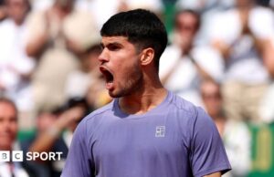 Carlos Alcaraz: El número uno del mundo ha 'perdido a Clay' después de llegar a semifinales con victoria sobre Arthur Fils
