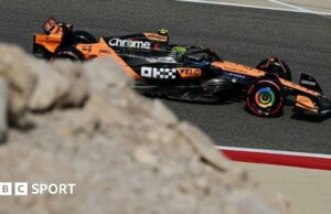 Lando Norris más rápido en Bahrein Primera práctica