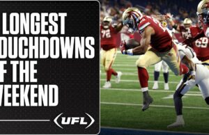 5 touchdowns más largos de la semana 4 | Liga de Fútbol Unido