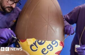 Cadbury presenta el huevo de crema más grande del mundo