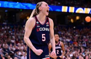 Women's March Madness 2025: Soporte de torneo de la NCAA imprimible con UConn, Carolina del Sur se enfrenta al título