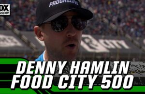 La entrevista previa a la carrera de Denny Hamlin de Food City 500 en Bristol Motor Speedway | NASCAR en Fox