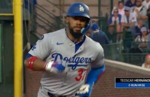 Teoscar Hernández aplasta un jonrón, dando a los Dodgers a los Cachorros