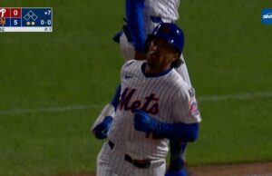 Francisco Lindor aplasta al segundo jonrón del juego, ayudando a los Mets a derrotar a los Filis