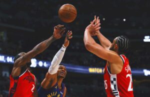 Russell Westbrook combina a las pepitas sobre las cortadoras en OT: 'Mi trabajo es … para f — s — arriba'