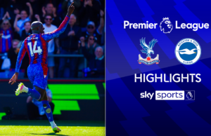 Tres cartas rojas mientras el palacio se aferra a Beat Brighton en Dramatic Derby