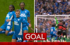 ¡Mills anota un impresionante tiro libre para darle a Peterborough liderazgo en la final!