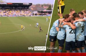 ¡Oh, mi palabra! Objetivo del contendiente de la temporada … ¡desde la mitad propia interior!