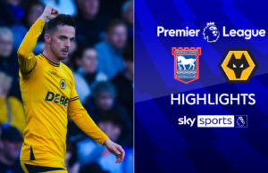 Sarabia y Strand Larsen ayudan a los lobos a completar el regreso tardío sobre Ipswich