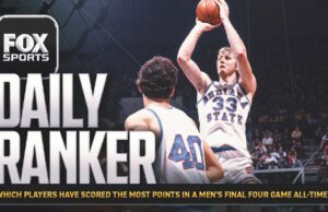¿Quiénes son los anotadores más altos en un juego Final Four en la historia del torneo masculino de la NCAA?