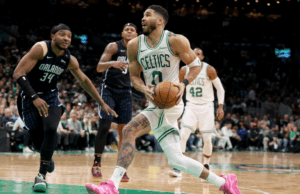 Lesión de Jayson Tatum: la estrella de los Celtics tiene una caída difícil en la muñeca después de la falta flagrante durante el Juego 1 Vivir sobre Magic