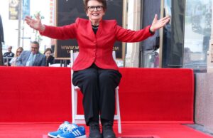 Billie Jean King honrado con Star en Hollywood Walk of Fame