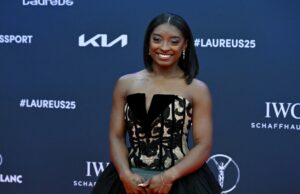 Simone Biles, ganadores de los Premios de Deportes Mundiales de Laureus Duplantis de Mondo