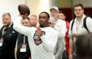 Jalen Milroe para visitar Giants, Rams, Seahawks