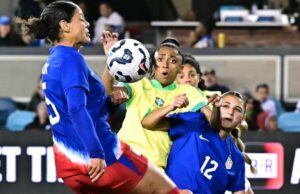 El puntaje de USWNT en el primer minuto en Brasil amigable, aún pierde después de conceder el gol en 95 minutos
