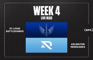 Battlehawks vs. Renegades Actualizaciones en vivo, Puntuación: los mejores momentos de la Semana 4 de la UFL