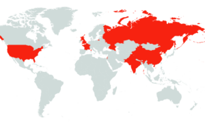 El mapa mundial muestra potencias nucleares mientras Trump intenta detener a Irán