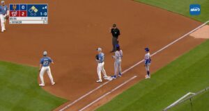 Nationals récord de triple juego contra Mets para terminar la cuarta entrada